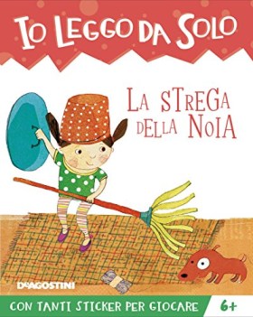 strega della noia con adesivi