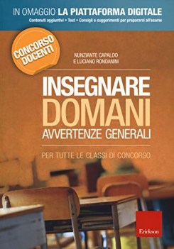 insegnare domani avvertenze generali per tutte le classi di concorso