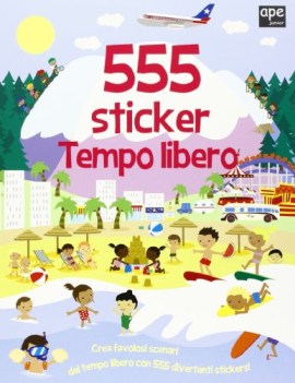 tempo libero 555 sticker con adesivi ediz illustrata