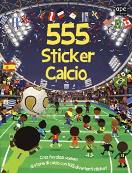 555 sticker calcio ediz illustrata