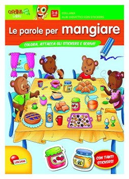 parole per mangiare con adesivi