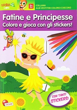 fatine e principesse colora e gioca con gli stickers