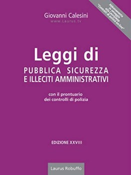 leggi di pubblica sicurezza e illeciti amministrativi con il prontuar