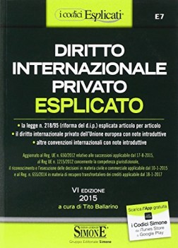 diritto internazionale privato esplicato