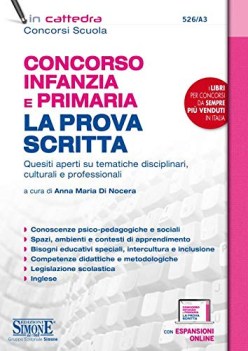 concorso infanzia e primaria  la prova scritta