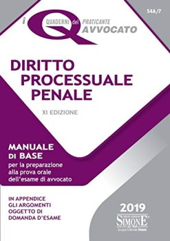 diritto processuale penale manuale di base per la preparazione alla p