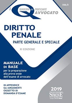 diritto penale parte generale e speciale manuale di base per la prep