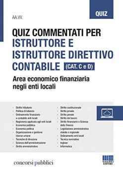 quiz commentati per istruttore e istruttore direttivo contabile area