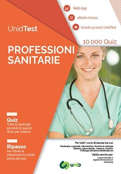 unidtest professioni sanitarie 10000 quiz ripasso con app con eb