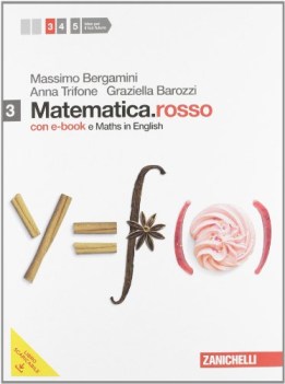 matematica.rosso 3+maths+dvd ebook multim. + libro