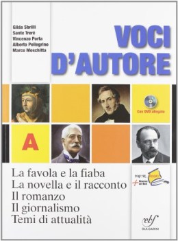 voci d\'autore A +dvd italiano, antologia bn