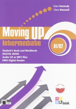 moving up 1 interm. +digital book +cd inglese, grammatica