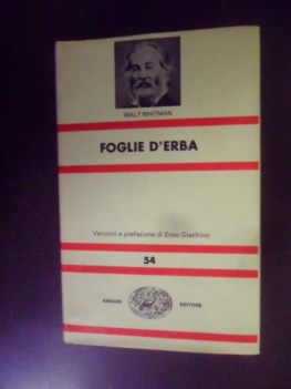 Foglie d\'erba. Traduzione Giachino