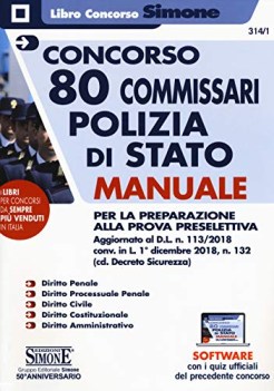 concorso 80 commissari polizia di stato manuale per la preparazione a