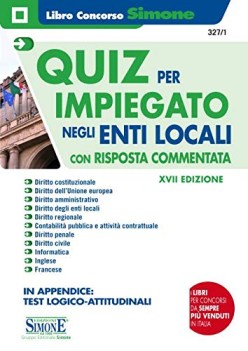 quiz per impiegato negli enti locali XVII ediz.