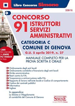 concorso 91 istruttori servizi amministrativi categoria c comune di genova