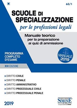 scuole di specializzazione per le professioni legali  manuale