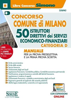 concorso comune di milano 50 istruttori direttivi dei servizi economi