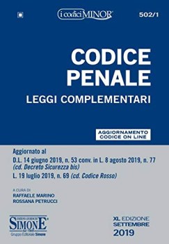 codice penale e leggi complementari editio minor