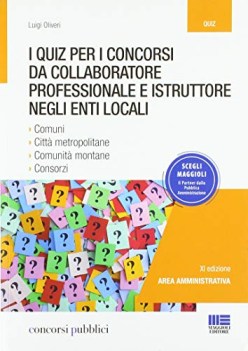 quiz per i concorsi da collaboratore professionale e istruttore negli enti local