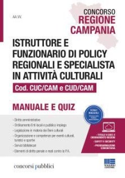 concorso regione campania istruttore e funzionario di policy regional