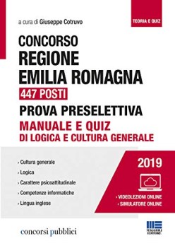 concorso regione emilia romagna 447 posti prova preselettiva