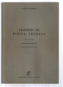 lezioni di fisica tecnica parte prima termodinamica