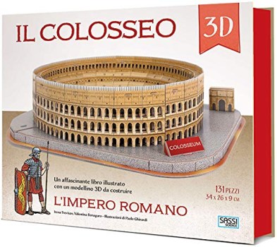 colosseo 3d l\'impero romano con giocattolo