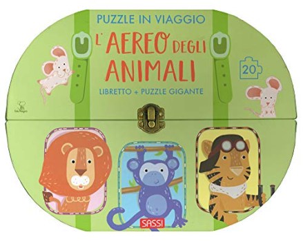 aereo degli animali puzzle in viaggio ediz a colori con puzzle