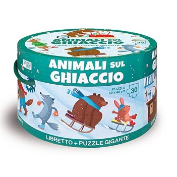 animali sul ghiaccio ediz illustrata con puzzle