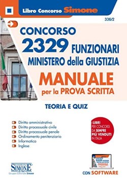 concorso 2329 funzionari nel ministero della giustizia manuale per la