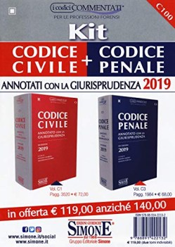 kit codice civile  codice penale annotati con la giurisprudenza