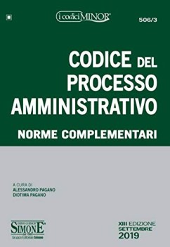 codice del processo amministrativo editio minor