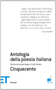 antologia della poesia italiana Cinquecento