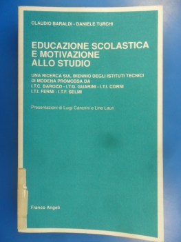 Educazione scolastica e motivazione allo studio