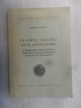 Corte, i giudici ed il legislatore