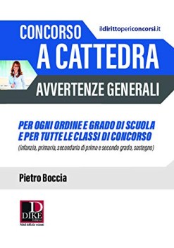 concorso a cattedra avvertenze generali per tutte le classi di concor