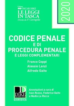 codice penale e di procedura penale e leggi complementari