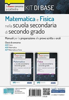 kit matematica e fisica scuola secondaria secondo grado manuale scritte orali