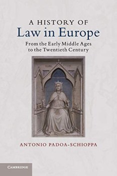 A history of law in europe from the early middle ages to the twentieth century