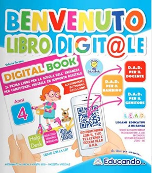 Benvenuto libro digitale 4 anni