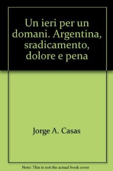 ieri per un domani argentina sradicamento dolore e pena