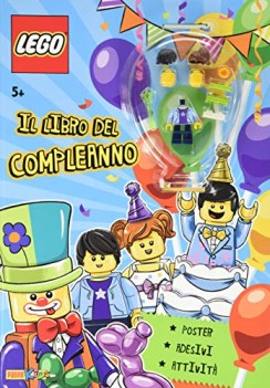 libro del compleanno lego con adesivi con gadget