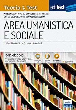 editest area umanistica e sociale teoria lettere-filo-storia-sociol.-beni cult.