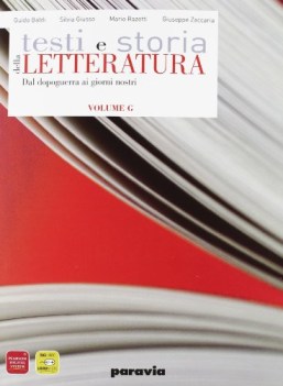 testi e storia della letteratura G