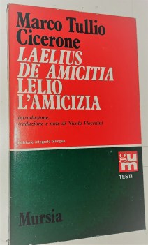 Laelius De amicitia - Lelio L\'amicizia (TF latino)