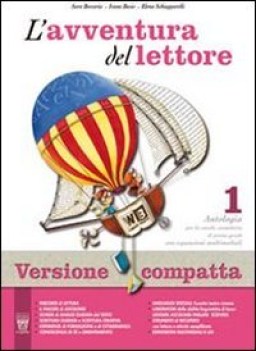 avventura del lettore 1 +mito compatta italiano, antologia media