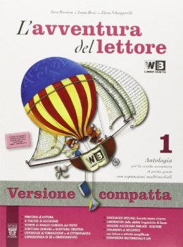 avventura del lettore 1 +invalsi compatt italiano, antologia media