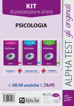 kit psicologia 7 teoritest+esercitest+veritest