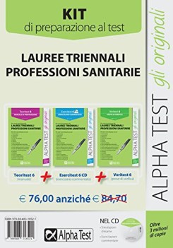 kit profess.sanitarie 6 laureee triennali teoritest+esercitest+veritest